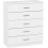 Seconique Dakota 5 Drawer Chest - White 4