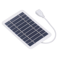 Portable 2W Solar Panel Charger for Phones & Cameras, 5V USB