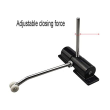 3X Door Closer Household Black Belt Wheel Adjustable Automatic Door Closing Light Zinc Alloy Spring Door Closer