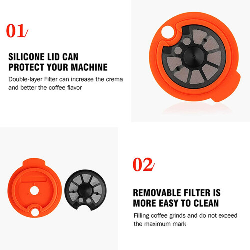 2X Reusable Coffee Capsules, Compatible with for -S Tassimo Machines, Coffee Filter Refillable Coffee Pods 180Ml 2