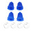 4Sets Car Silicone Constant Speed Dust Cover Universal  Round Clamp Track Connector Kit CV Boot Replacement 2
