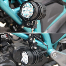 2X Universal Handlebar 22 25mm 7/8 Inch Motorcycle Headlight Bracket Spotlight Tube Clamp for Cafe Racer Chopper,TG81