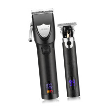 Cordless Hair Clippers Set, 1500mAh Rechargeable, LED Display, Includes 2 Machines & Accessories