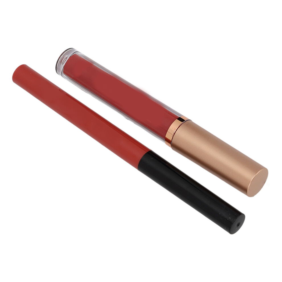 Cream Matte Liquid Lipstick & Lip Liner Set Waterproof 2.5Ml Gloss Pack