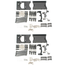 2X Metal Chassis Pull Rods Servo Fixed Mount Bracket  for MN D90 D91 MN99S 1/12 RC Car Upgrade Parts,Black
