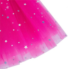 2X Baby Girl Clothes Stars Sequins Petticoat Ballet Dance Fluffy Tutu Skirt Rose Red
