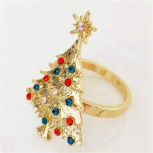 24Pcs Christmas Napkin Button Napkin Ring Napkin Ring Cloth Ring Diamond Christmas Napkin Rings