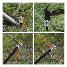 12PCS 23cm Outdoor Tent Pegs Ground Nails with Storage Bag Windproof Nails Camping Accessories Tent Fastening
