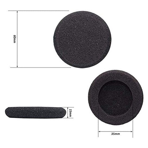 2X Thickened Earphone Cover Ear Pad Earmuff, Sponge Cover, 60mm Replaceable Headphone Protective Cover, Universal 2