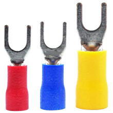 600 Pcs 22-16 16-14 12-10 AWG Insulated Fork Spade U-Type Wire Connector Electrical Crimp Terminal