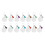 600PCS Sublimation Blanks Keychains Bulk, Keychains Ornament Set for Crafts, Jewelry Making 4