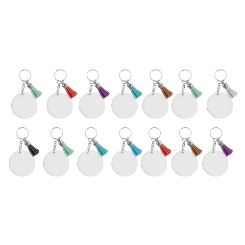 600PCS Sublimation Blanks Keychains Bulk, Keychains Ornament Set for Crafts, Jewelry Making