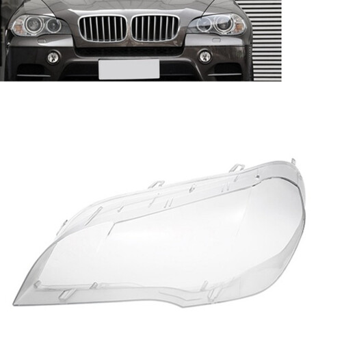 2X Car Clear Headlight Lens Cover Replacement  Light Lamp Shell Cover For- X5 E70 2008-2013 Left 2