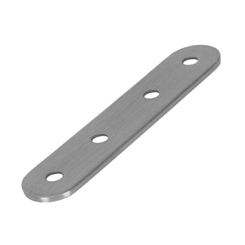 Flat Stainless Steel Repair Mending Fixing Plate Brackets Support 6Pcs 2