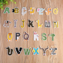 52X Cartoon Color Cute Alphabet Iron Letter Patch Biker Applique Patches for Clothing Baby Cloth Sticker Embroidery