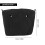 Waterproof Solid Canvas Insert Inner Lining Insert Zipper Pocket for Obag O Bag Handbag Bag Black 8