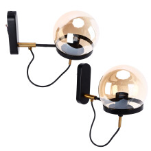 Modello 110 Lampada da parete in vetro trasparente 877 g 35 cm di altezza