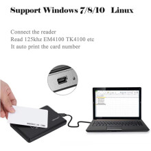 2X USB RFID-Lezer 125 KHz EM4100 ID Contactloze Gevoeligheid Smartcardlezer TK4100 Ondersteuning Window System RFID-Lezer