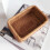 2X Hand-Woven Rectangular Rattan Wicker Basket Fruit Tea Snack Bread Picnic Cosmetic Box Kitchen Household Tools-L 10