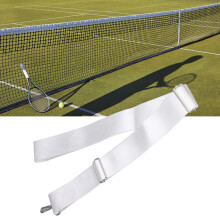 Edelstahl-Schnallen-Tennisnetz-Mittelgurt Weiß Verstellbar Hochfest