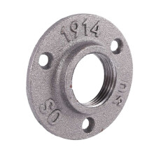 1 Zoll Temper Guss Flansch Aus Gusseisen, Industrielle Rohr Flansche für Schwarze Rohre und Formstücke mit Gewinde 4 Stück
