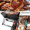 Portable Charcoal Grill Foldable BBQ for Camping with Vertical Cooking Mode and Quick Setup 3
