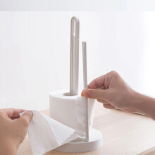 2X Toilet Kitchen Paper Towel Roller Tissue Holder Plastic Rack Desktop Floor Vertical Napkins Stand Bathroom Storage-1