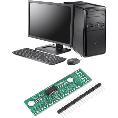 2X 16-Ch IO Expansion Pin Module Board I2C Interface IIC Input Output MCP23017-E/SS for Computer Game Console 2