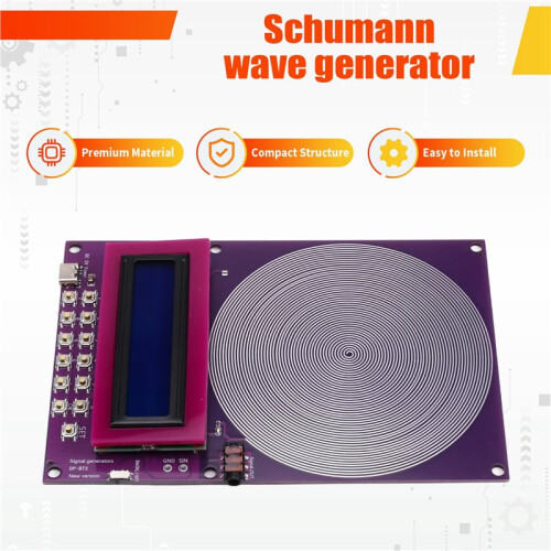 Adjustable Frequency Schumann Resonance Generator Set 7.83Hz Pure Sine Wave Ultra Low Frequency Pulse Audio Resonator 1