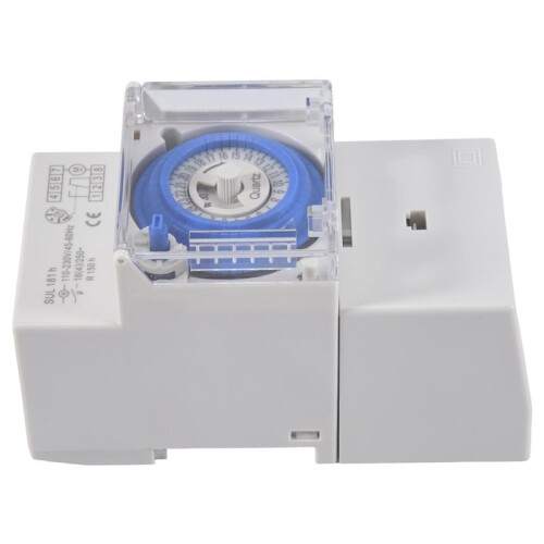8X SUL181H Mechanical Timer 24 Hours   Relay Electrical Programmable Timer 24 Hour Din Rail Timer