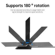 WiFi 6E Antenna Tri-Band Antenna 6GHz/5GHz/2.4GHz Magnetic Foldable 12DBi High Gain External Signal Receiver for Router