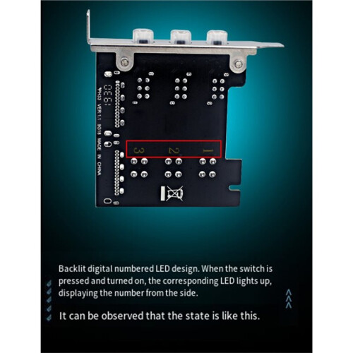 Power Saving Controller 4Pin for  Hard Drive PCI Expansion Card LED Backlit Numbered Intelligent Management System 2
