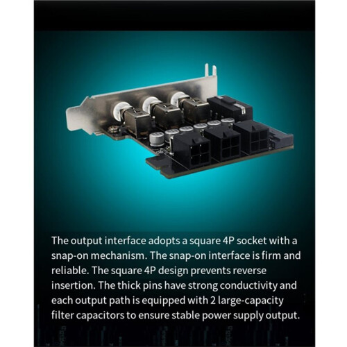 Power Saving Controller 4Pin for  Hard Drive PCI Expansion Card LED Backlit Numbered Intelligent Management System
