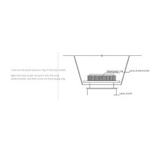 2X Chevet Abat-Jour Transparent Lustre Lampe en Tissu Applique Murale Lampe de Bureau Remplacement Coque Couverture