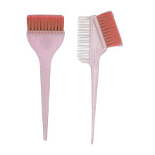 2 Stück Pink Nylon Haar-Highlighting-Bürste Kamm Doppel-gesichtig Glitzergriff
