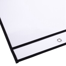 60 Pack Dry Erase Pockets PVC Transparent Sewn Dry Erase File Bag Reusable Dry Erase Bag