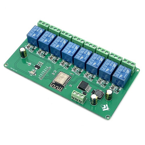 2X ESP8266 WIFI 8 Channel Relay Module ESP-12F Development Board Power Supply 5V/7-28V Wireless WIFI Module 1