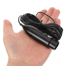 Tragbares Professionelles Lavalier-Mikrofon, 48 V, XLR-Anschluss, 3-Polig, Ansteckmikrofon Aus Metall für Audio- und Videoaufnahmen