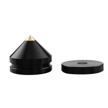 16 Set Speaker Stand Feet Foot Pad Aluminium Alloy Metal Spikes Cone Floor Foot Nail Black