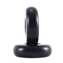 2Zestaw 55mm x 18mm Walizka Bagażowa Zapasowe Koła, PU Kółka Obrotowe ŁOżyska Ze Stali Węglowej Zestawy Naprawcze Czarny