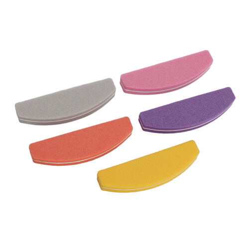 5 Stück doppelseitige Nagelbuffermuscheln Waschbare Maniküre-Accessoires 2