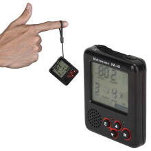 Schwarzer LCD Mini-Klammermetronom, 1000mAh USB wiederaufladbar