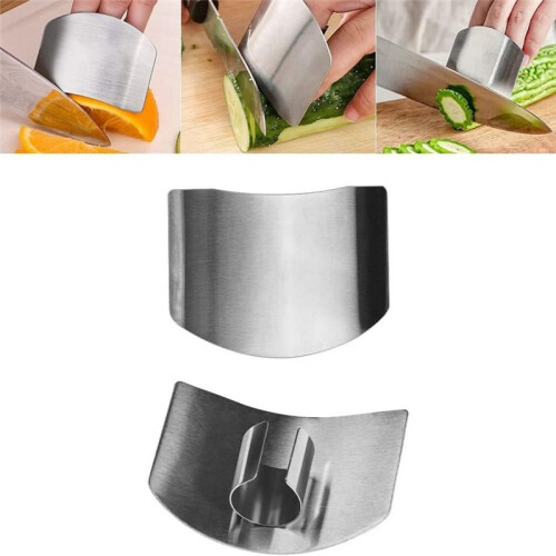 Protector de Dedos de Acero Inoxidable, Protector de Dedos Multifuncional para Cortar Herramientas de Cocina 2
