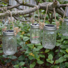 Hangers for Mason Jar,Linen Rope Handles for 70mm Wide Mouth Mason Jars Glass Jars,Mason Jar Hanging Ropes,20Pcs,No Jars