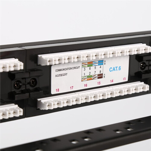 Premium Series CAT6 24  Patch Panel,Unshielded Network Patch Panel,Category 6,Passes  Test,Gigabit 24 1