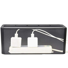 3X Cable Management Box for Desk Cable Management and Power Strip Box Solutions(Black)