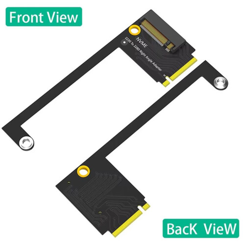 For  Ally Handheld Transfer Board PCIE4.0 90 Degrees M.2 Transfer SSD Memory Card Adapter Riser Board Accessories 2