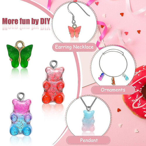 40pcs/65pcs Acrylic Charms And Candy Pendant Set 2