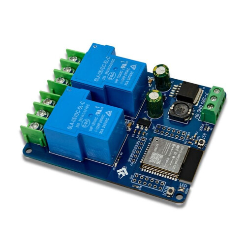 2X 2-Channel WIFI Relay Module 30A ESP32-WROOM-32E Development Board Module for  Home Wireless Control DC7-28/5V 1