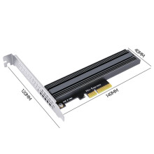 Desktop PC M.2 NVMe SSD to PCIe 4.0 Adapter Card 64Gbps M-Key PCIe 4.0 X4 Expansion Board for PCI-E 4.0/3.0 M.2 NVMe
